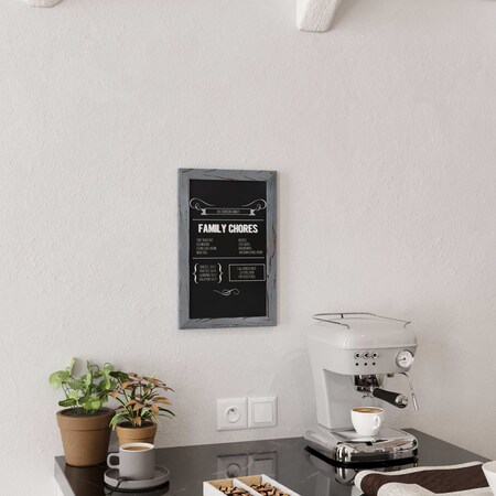 Flash Furniture Rustic Gray Magnetic Hanging Chalkboard, 10PK 10-HGWA-GDIS-CRE8-962315-GG